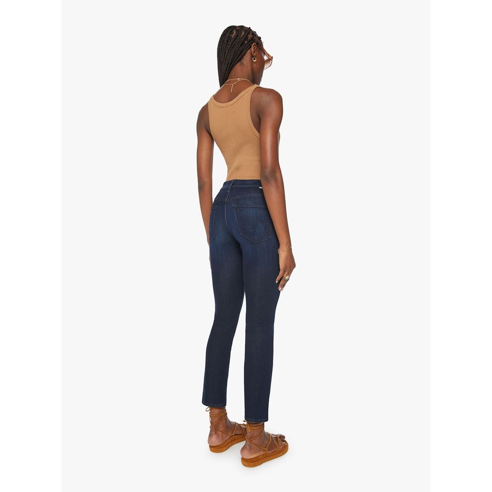 Mother The Mid Rise Dazzler Jeans size 26 Now or Never Dark Wash Stretch -HEMMED - Picture 2 of 15